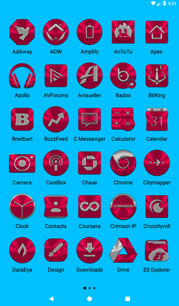 Crimson Icon Pack - Image screenshot of android app
