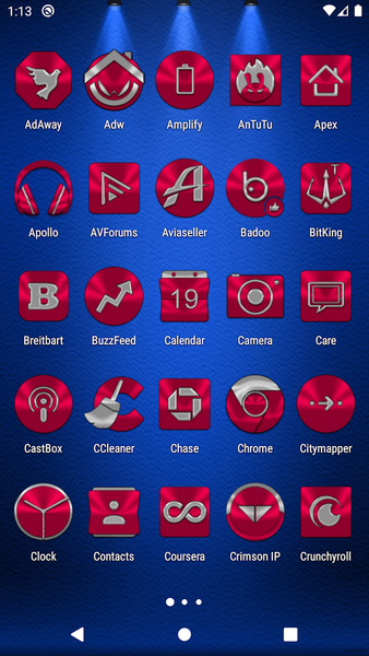 Crimson Icon Pack - Image screenshot of android app