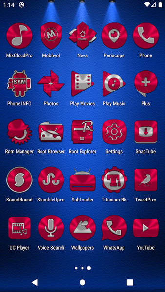 Crimson Icon Pack - Image screenshot of android app