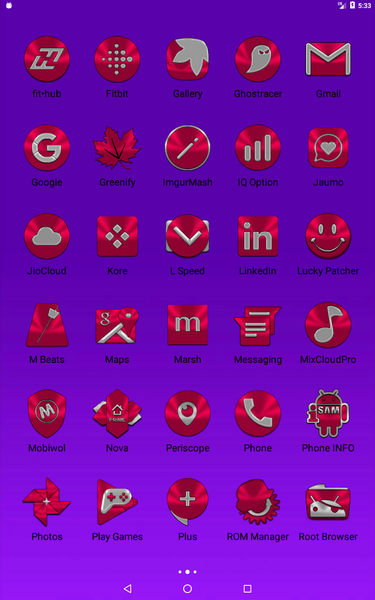 Crimson Icon Pack - Image screenshot of android app