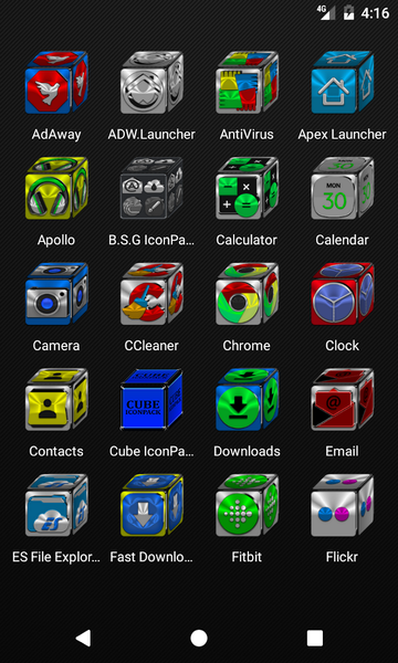 Cube Icon Pack - عکس برنامه موبایلی اندروید