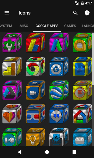 Cube Icon Pack - Image screenshot of android app
