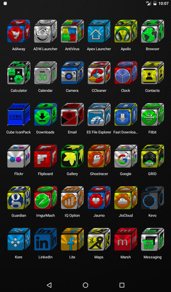 Cube Icon Pack - Image screenshot of android app