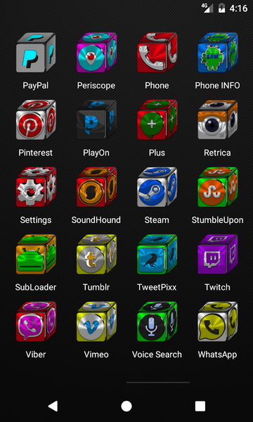 Cube Icon Pack - Image screenshot of android app