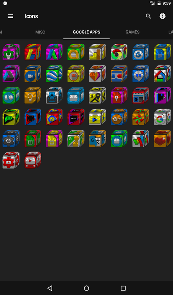 Cube Icon Pack - Image screenshot of android app