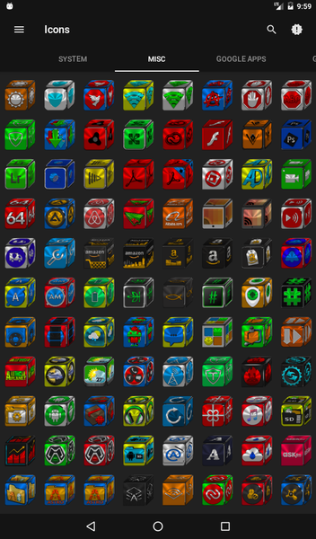 Cube Icon Pack - Image screenshot of android app