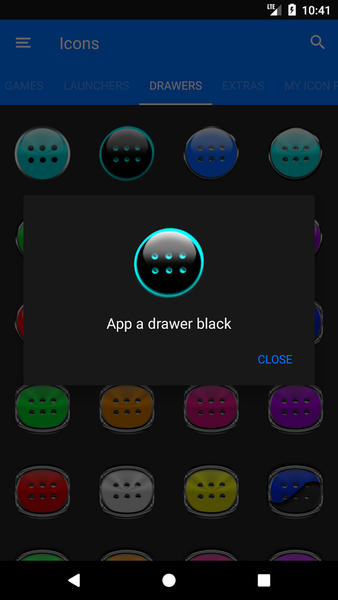 Cyan Glass Orb Icon Pack - عکس برنامه موبایلی اندروید