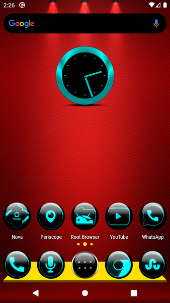 Cyan Glass Orb Icon Pack - Image screenshot of android app