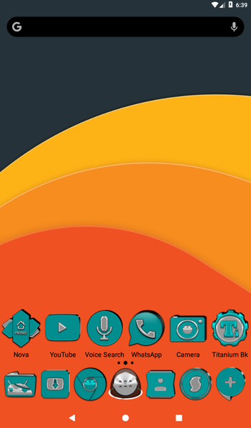 Cyan Icon Pack - Image screenshot of android app