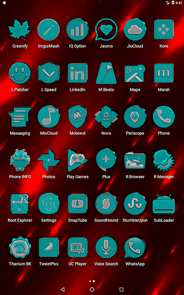 Cyan Icon Pack - Image screenshot of android app