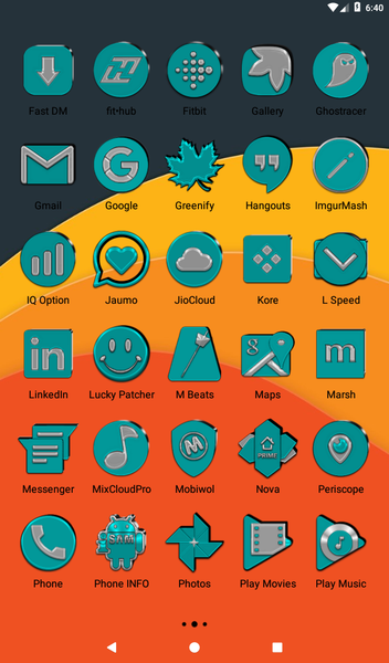 Cyan Icon Pack - Image screenshot of android app