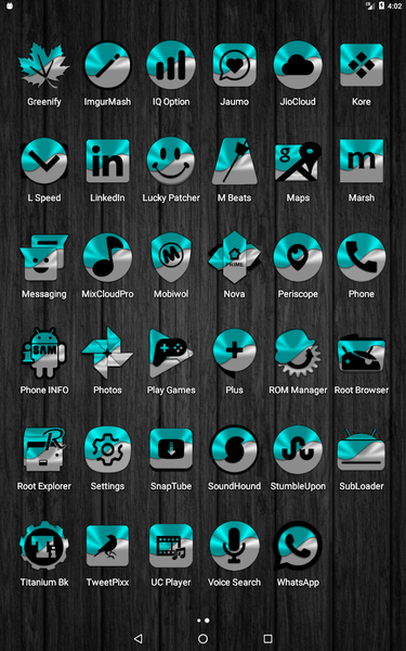 Half Light Cyan Icon Pack - Image screenshot of android app
