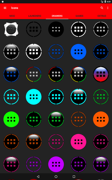 Half Light Cyan Icon Pack - Image screenshot of android app