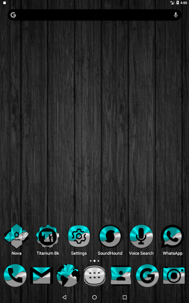 Half Light Cyan Icon Pack - Image screenshot of android app