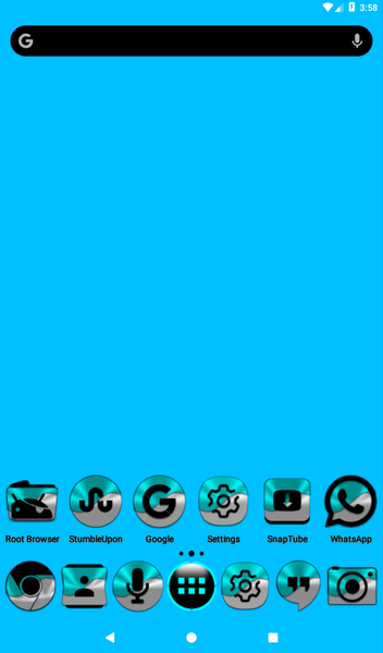 Half Light Cyan Icon Pack - Image screenshot of android app