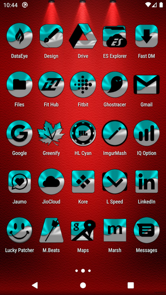 Half Light Cyan Icon Pack - Image screenshot of android app