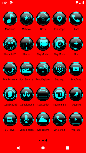 Cyan Icon Pack Style 6 - Image screenshot of android app