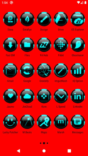 Cyan Icon Pack Style 6 - Image screenshot of android app
