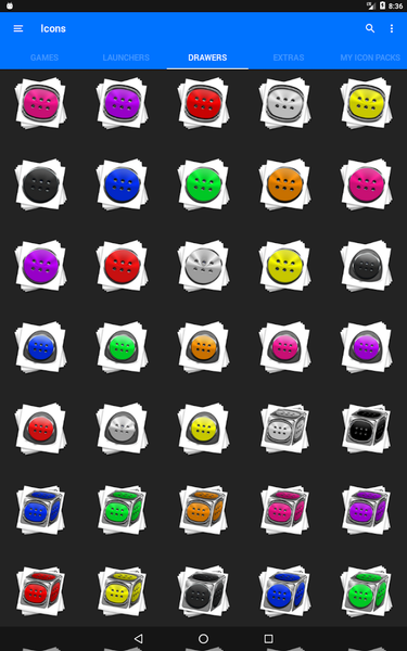 Cyan Icon Pack Style 6 - Image screenshot of android app