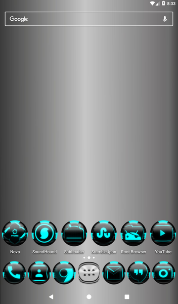 Cyan Icon Pack Style 6 - Image screenshot of android app