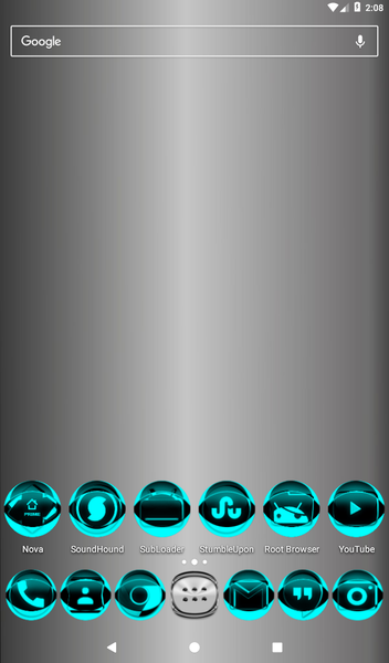 Cyan Icon Pack Style 2 - Image screenshot of android app