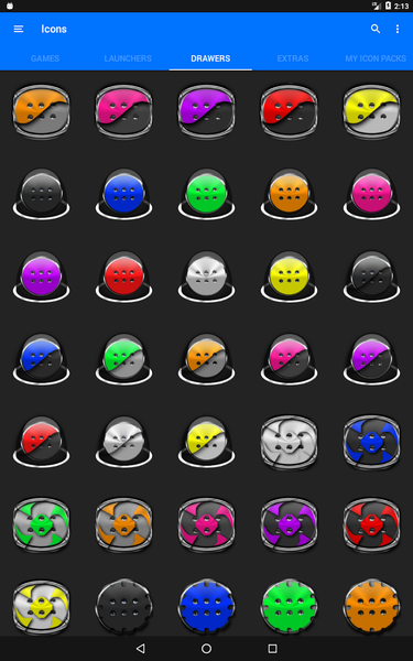 Cyan Icon Pack Style 2 - Image screenshot of android app