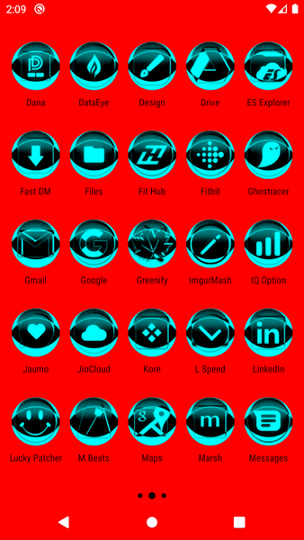 Cyan Icon Pack Style 2 - Image screenshot of android app