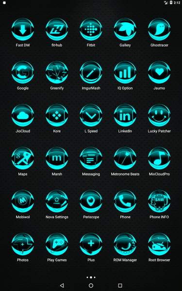 Cyan Icon Pack Style 2 - Image screenshot of android app