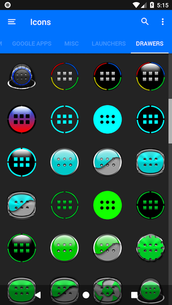 Oreo Cyan Icon Pack P2 - Image screenshot of android app