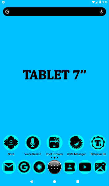 Oreo Cyan Icon Pack P2 - Image screenshot of android app