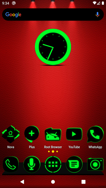 Flat Black and Green IconPack - Image screenshot of android app