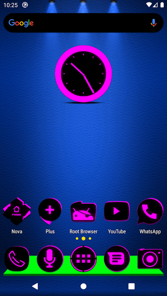 Flat Black and Pink Icon Pack - Image screenshot of android app