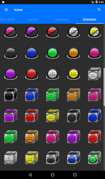 Flat Black and Pink Icon Pack - Image screenshot of android app