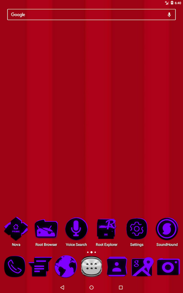 Flat Black and Purple IconPack - عکس برنامه موبایلی اندروید