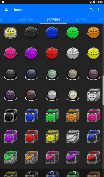 Flat Black and Purple IconPack - عکس برنامه موبایلی اندروید