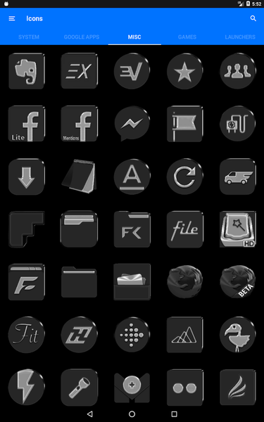 Grayscale Icon Pack - Image screenshot of android app
