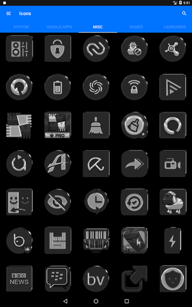 Grayscale Icon Pack - Image screenshot of android app