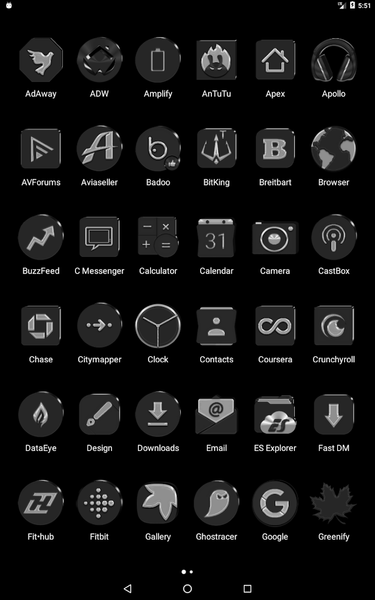 Grayscale Icon Pack - Image screenshot of android app