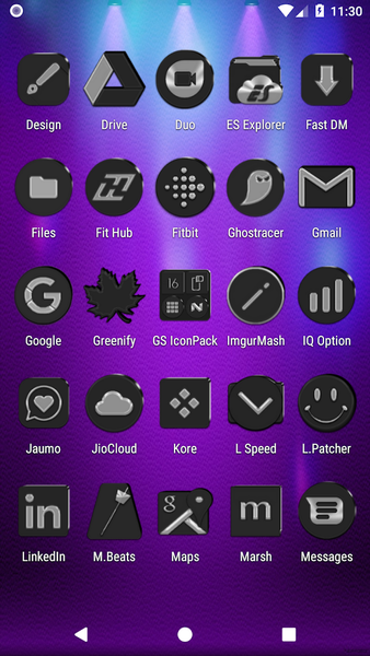 Grayscale Icon Pack - Image screenshot of android app