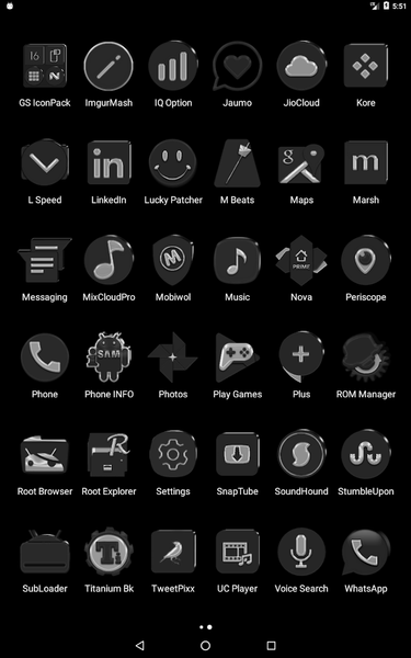 Grayscale Icon Pack - Image screenshot of android app