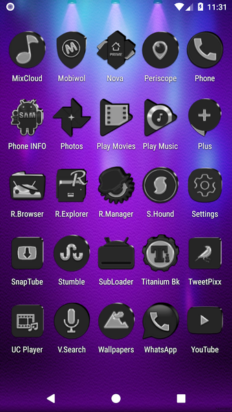 Grayscale Icon Pack - Image screenshot of android app