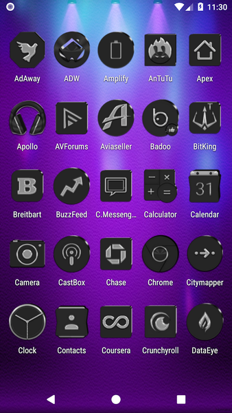 Grayscale Icon Pack - Image screenshot of android app