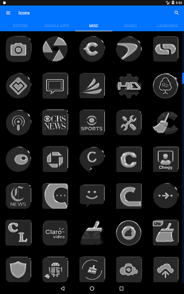 Grayscale Icon Pack - Image screenshot of android app