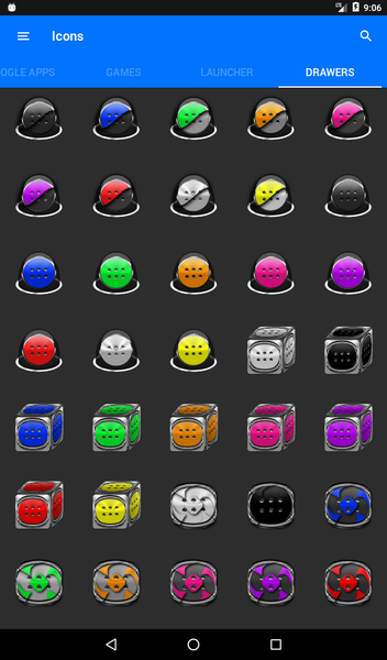 Green and Black Icon Pack - Image screenshot of android app