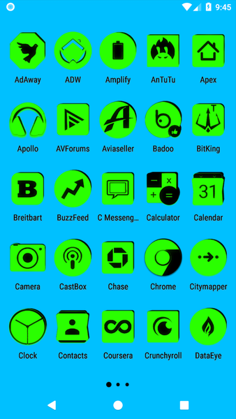 Green and Black Icon Pack - عکس برنامه موبایلی اندروید