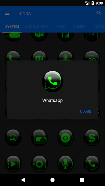 Green Glass Orb Icon Pack - عکس برنامه موبایلی اندروید