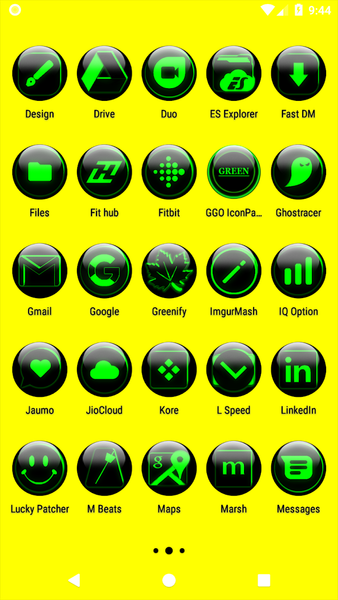 Green Glass Orb Icon Pack - عکس برنامه موبایلی اندروید