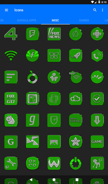 Green Icon Pack - عکس برنامه موبایلی اندروید