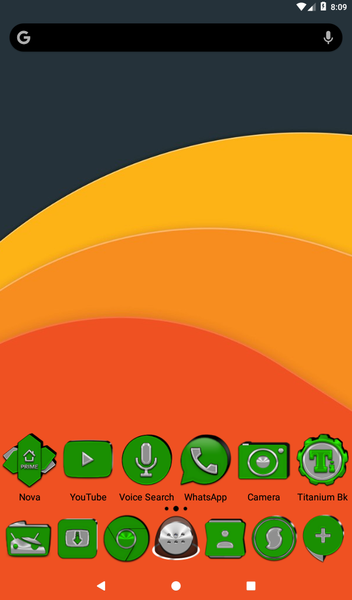 Green Icon Pack - عکس برنامه موبایلی اندروید