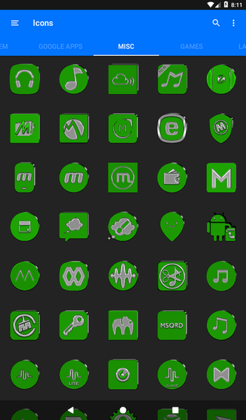 Green Icon Pack - عکس برنامه موبایلی اندروید
